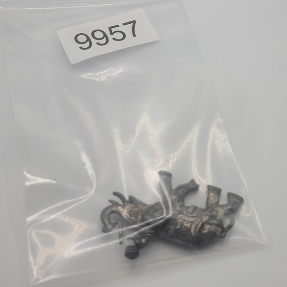 Vintage Elephant‎ Brooch Man Riding Silver Tone - Picture 9 of 9